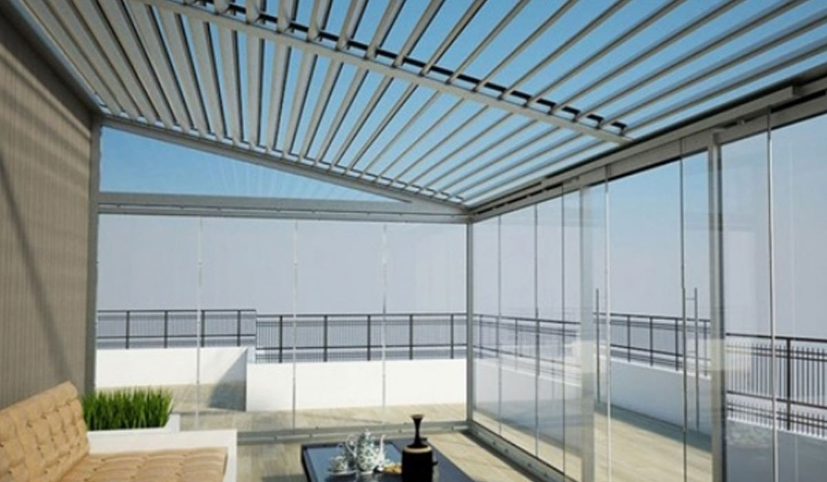 İstanbul Bioclimatic Pergola, Rolling Roof